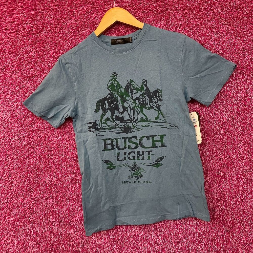Junk Food Clothing Busch Light Vintage-Style T-Shirt XS